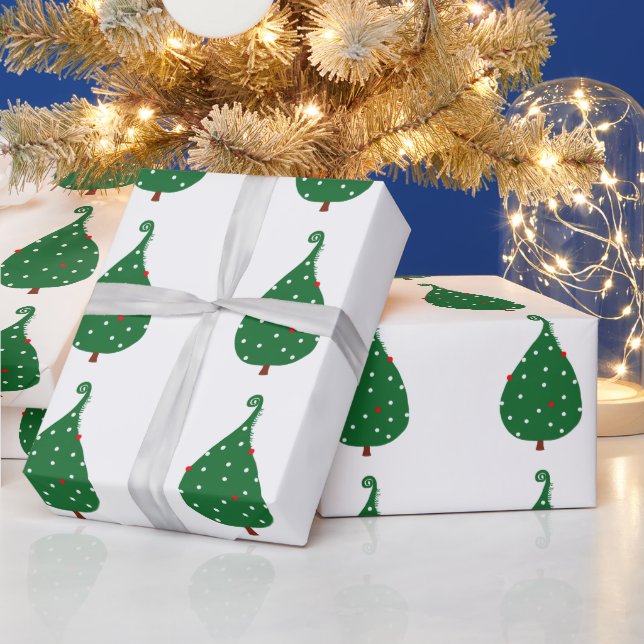 Fichtenbaum, dekoriert, große Weihnachtsfeste Geschenkpapier (Feiertage)