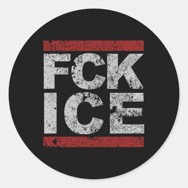 Fick Ice gestört Runder Aufkleber (Vorderseite)
