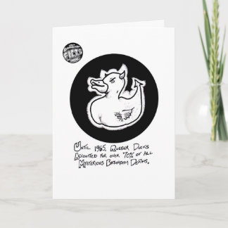 FICTS "Todesenten-" Geburtstags-Karte Karte