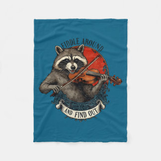 Fiddle Around And Find Out Music Raccoon Fiddle Fu Fleecedecke