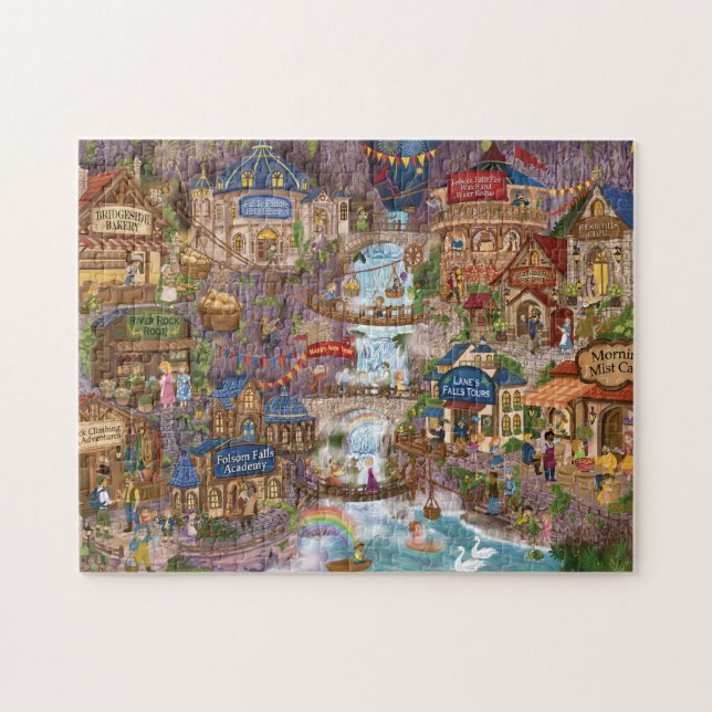 Fiddle Faddle Falls Neujahrstag Puzzle (Horizontal)