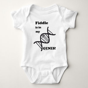 Fiddle ist in meinen Genen! Baby Strampler