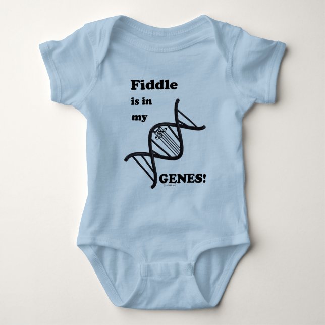 Fiddle ist in meinen Genen Baby Strampler (Vorderseite)