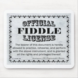 Fiddle-Lizenz Mousepad