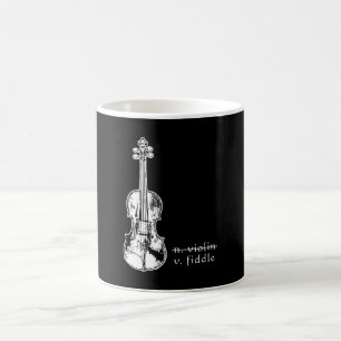 Fiddle Not Violin Bluegrass Country Music-Geschenk Kaffeetasse