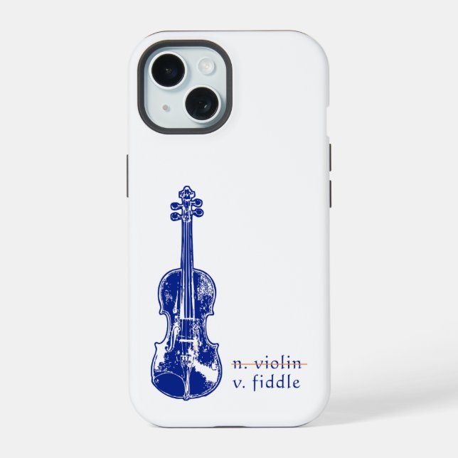 Fiddle Not Violin Bluegrass Country Music Gift iPhone 15 Hülle (Rückseite)