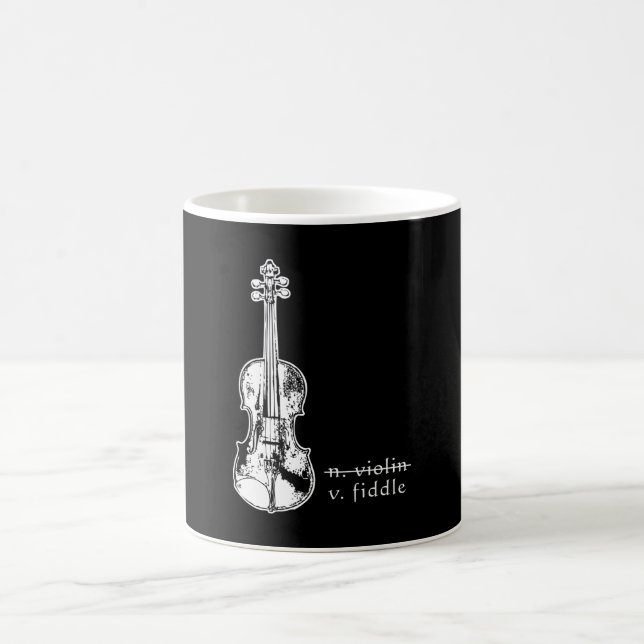 Fiddle Not Violin Bluegrass Country Music Gift Kaffeetasse (Mittel)