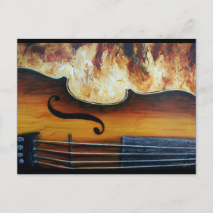 Fiddle-Postkarte Postkarte