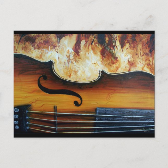 Fiddle-Postkarte Postkarte (Vorderseite)