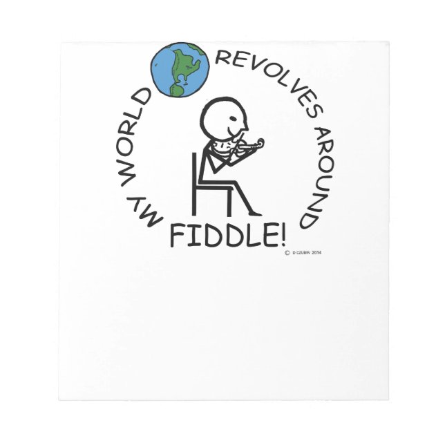 Fiddle - Weltumdrehungen Notizblock (Vorderseite)