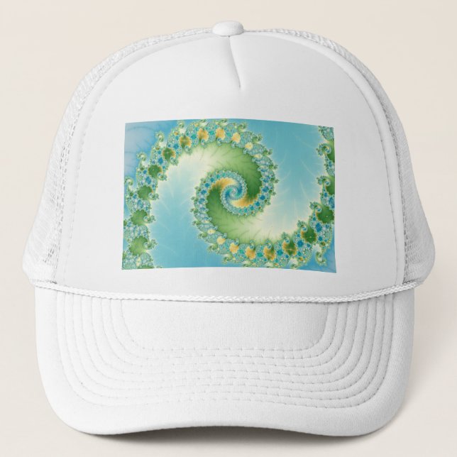 Fiddlehead - Fraktal Art Truckerkappe (Vorderseite)
