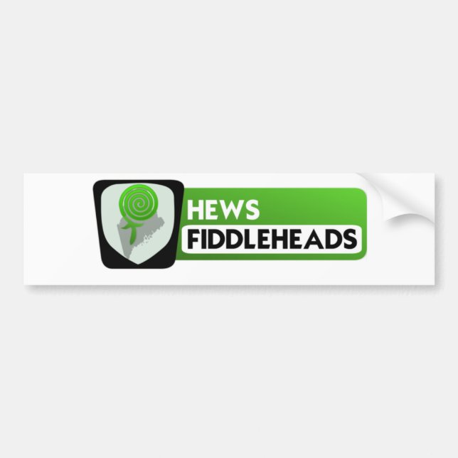 Fiddlehead-Logo größer Autoaufkleber (Vorne)