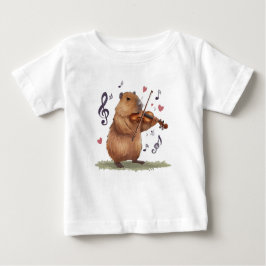 fiddler capybara baby t-shirt