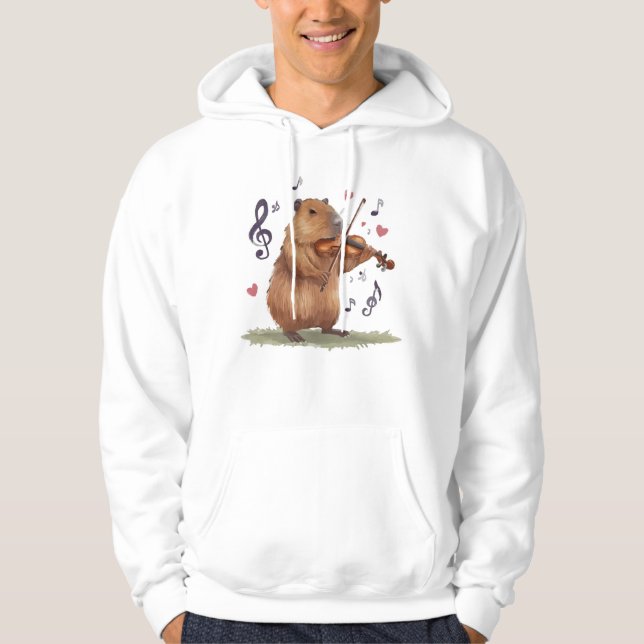 fiddler capybara hoodie (Vorderseite)