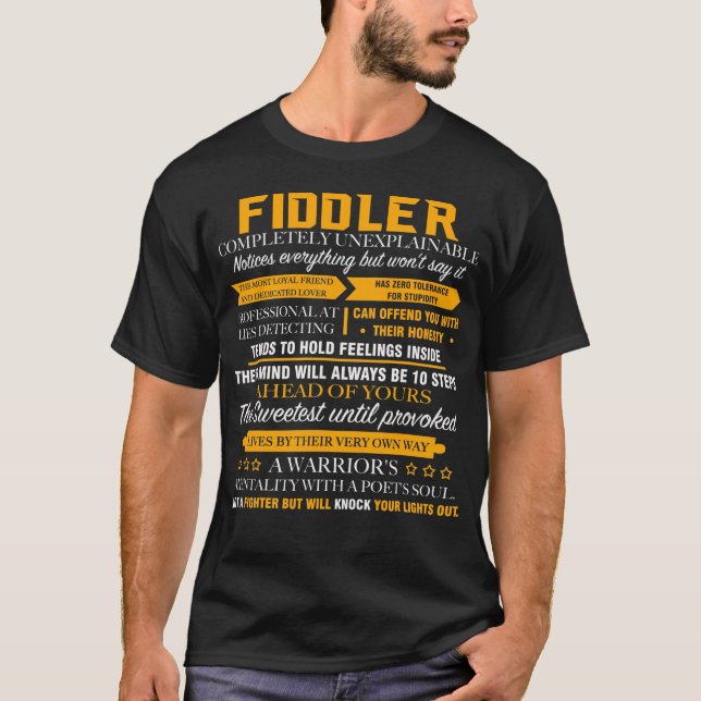 FIDDLER völlig unerklärlich T-Shirt (Vorderseite)
