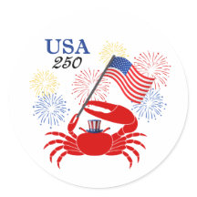 Fiddler's Fourth Stickers (select a size)