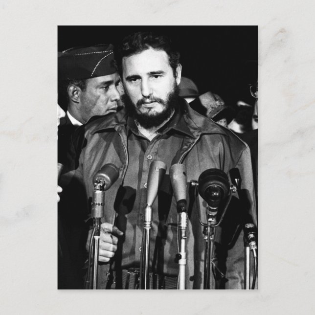 Fidel Castro 1959 Postkarte (Vorderseite)