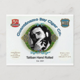 Fidel Castro Guantanamo Bay Cuba Cigar Company Postkarte