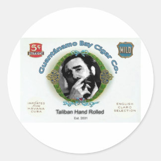 Fidel Castro Guantanamo Bay Cuba Cigar Company Runder Aufkleber