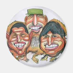 Fidel castro, Hugo chavez, evo morales Magnet