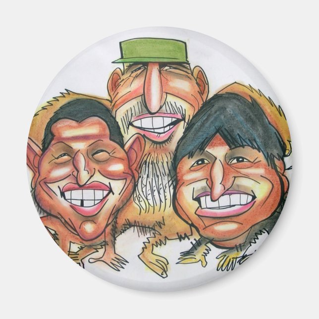 Fidel castro, Hugo chavez, evo morales Magnet (Vorne)