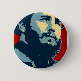 Fidel Castro - kubanischer Revolutions-Präsident Button