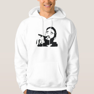 Fidel Castro mit Zigarren-Porträt-T - Shirt