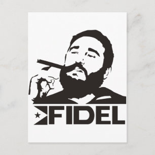 Fidel Castro Postkarte
