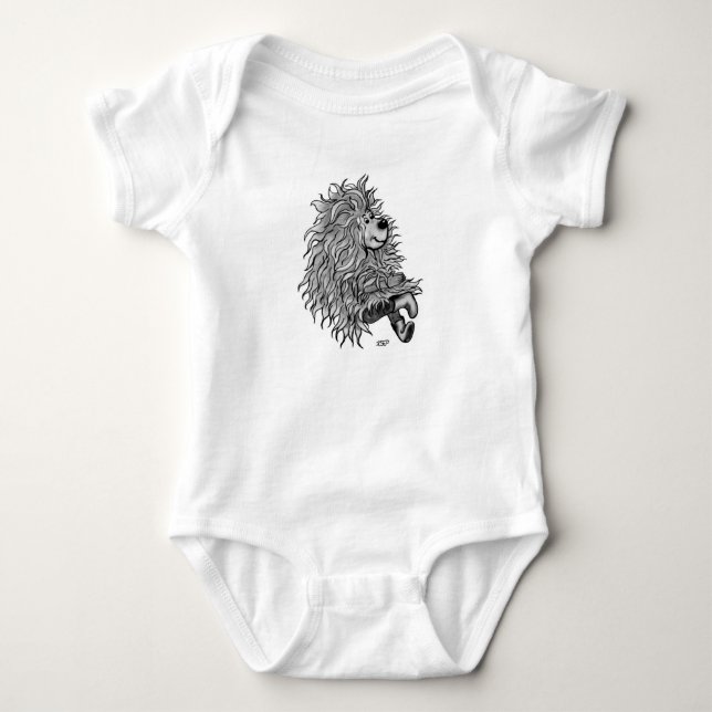 Fidel der kleine Wald Goblin Baby Strampler (Vorderseite)
