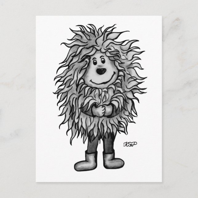 Fidel der kleine Wald Goblin Postkarte (Vorderseite)