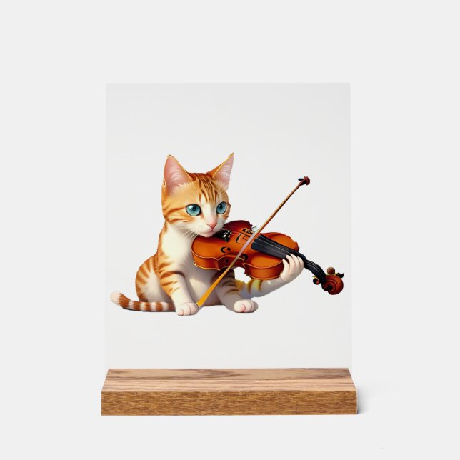 Fidel Kitty Acrylschild (Vorderseite)