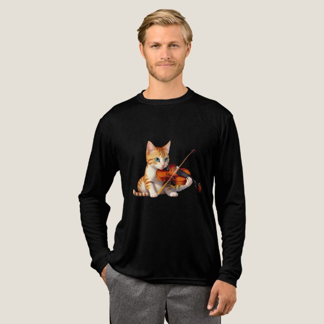Fidel Kitty Tri-Blend Shirt (Volle Vorderseite)