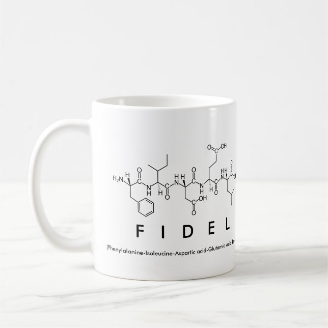Fidel-Peptidname-Tasse Tasse (Links)