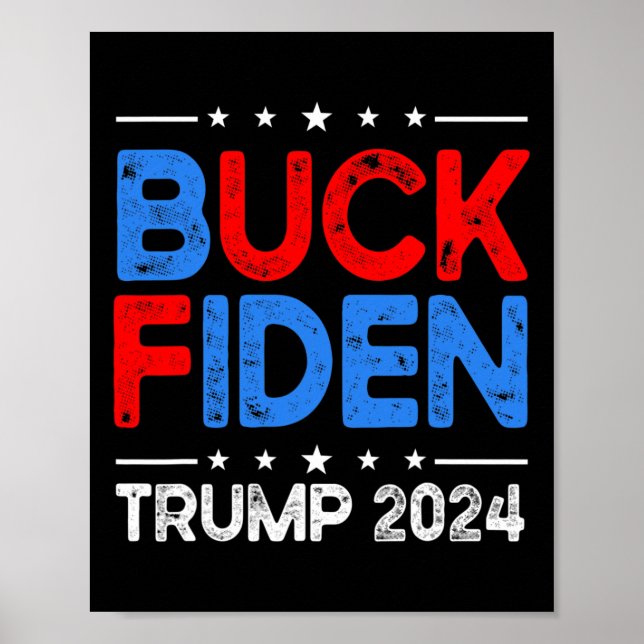 Fiden Anti Biden Funny Impeach Joe Biden - Trump 2 Poster (Vorne)