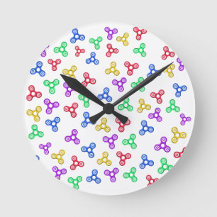 Fidget Spinners Runde Wanduhr