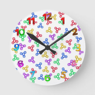 Fidget Spinners Runde Wanduhr
