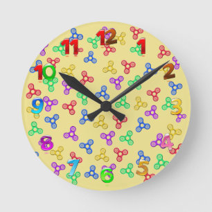 Fidget Spinners Wall Clock Runde Wanduhr