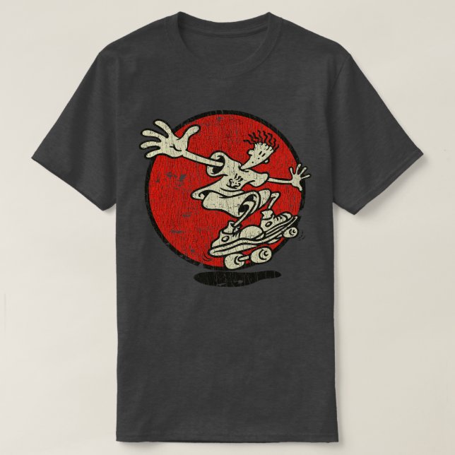 Fido Dido Behielt auf Skaten 1985 T-Shirt (Design vorne)
