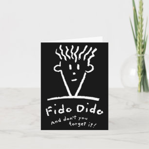 Fido Dido Gesicht Vergessen Sie es nicht Karte