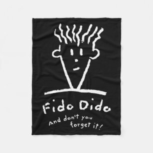 Fido Dido Gesicht Vergiss es nicht Fleecedecke