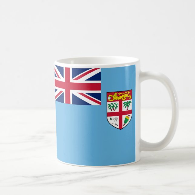 Fidschi-Flag-Keramik-Tasse Kaffeetasse (Rechts)