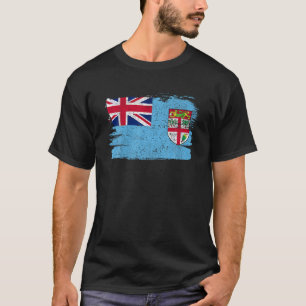 Fidschi Flag Pride Freundschaft Proud Peace Retro T-Shirt
