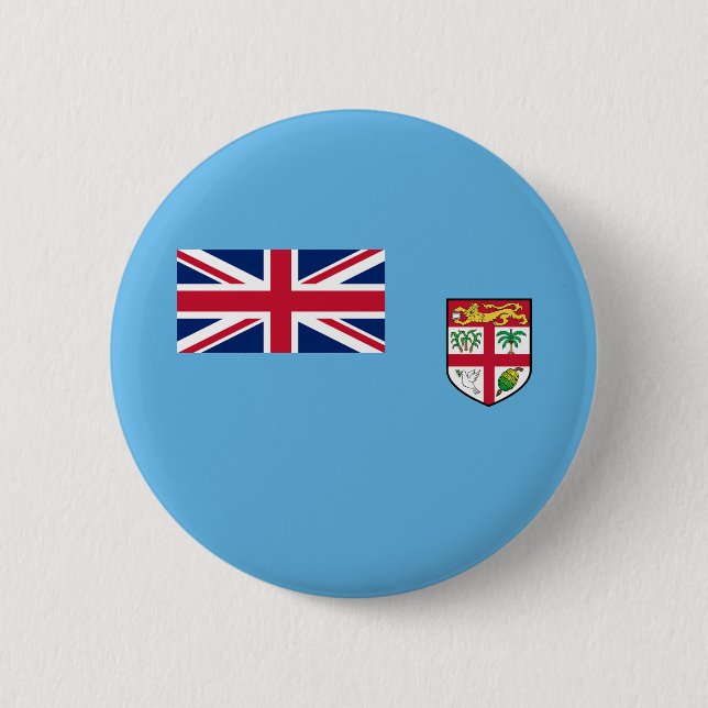 Fidschi-Flagge Button (Vorderseite)
