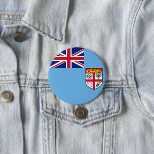Fidschi-Flagge Button