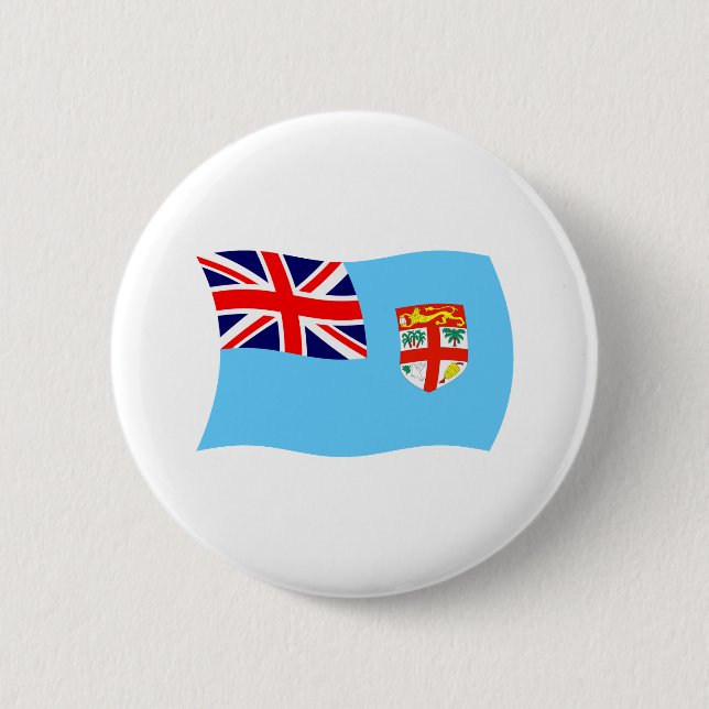 Fidschi-Flagge-Button Button (Vorderseite)