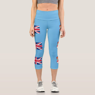 Fidschi-Flagge Capri Leggings