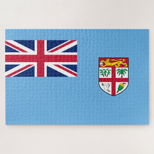 Fidschi-Flagge (Fidschi) Puzzle (Horizontal)