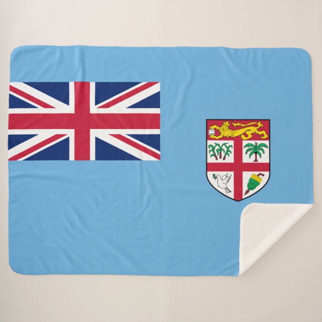Fidschi-Flagge (Fidschi) Sherpadecke (Vorderseite (Horizontal))