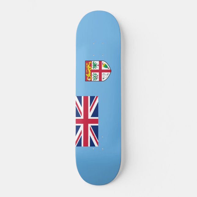 Fidschi-Flagge (Fidschi) Skateboard (Vorderseite)