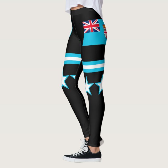 Fidschi-Flagge Leggings (Links)